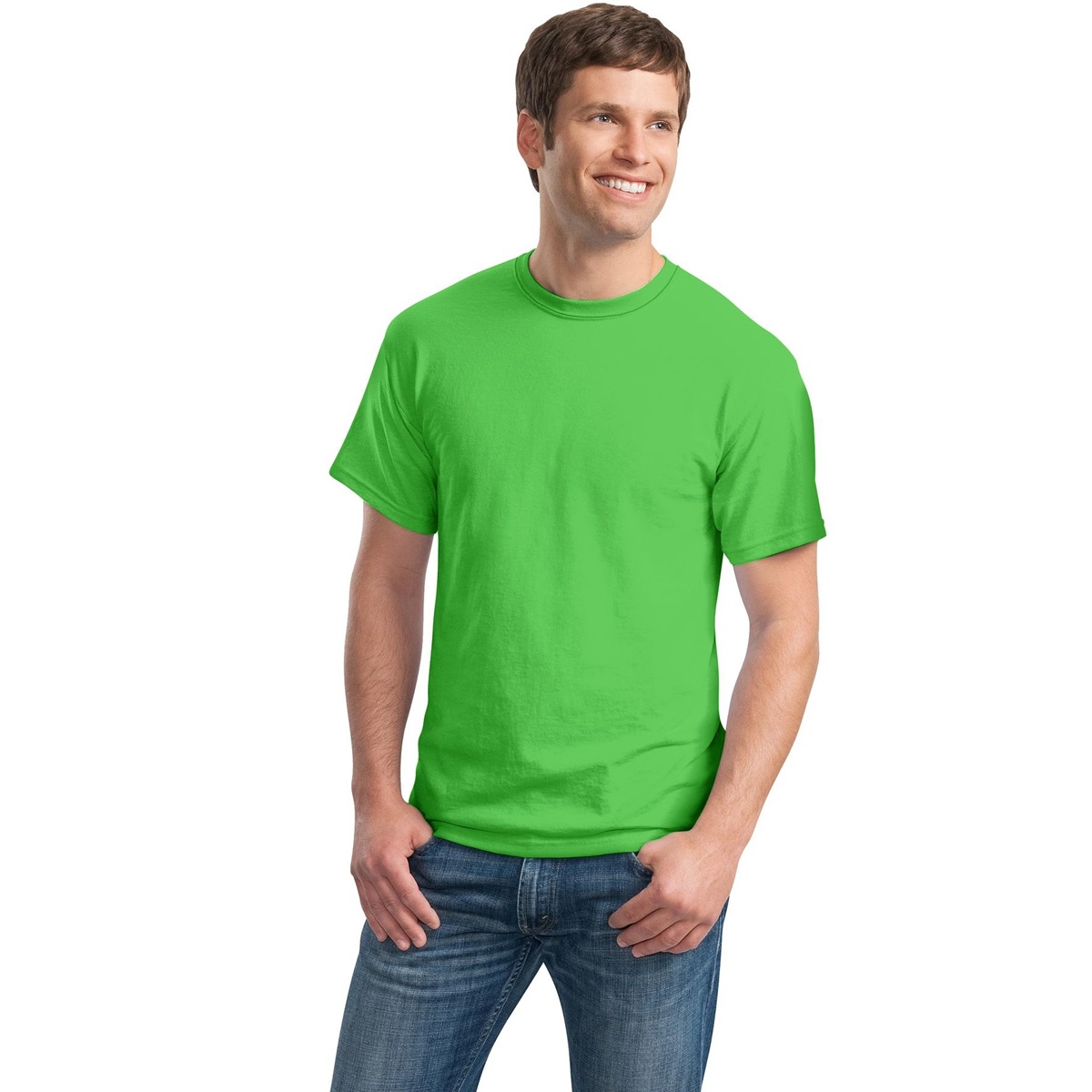 Gildan 8000 Dryblend T Shirt Electric Green