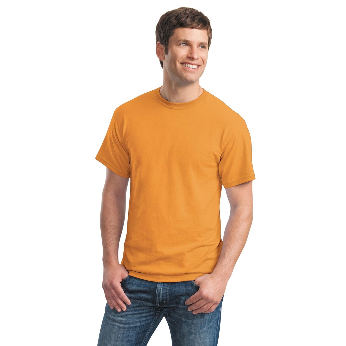 Gildan 8000 DryBlend T-Shirt - Tennessee Orange | FullSource.com