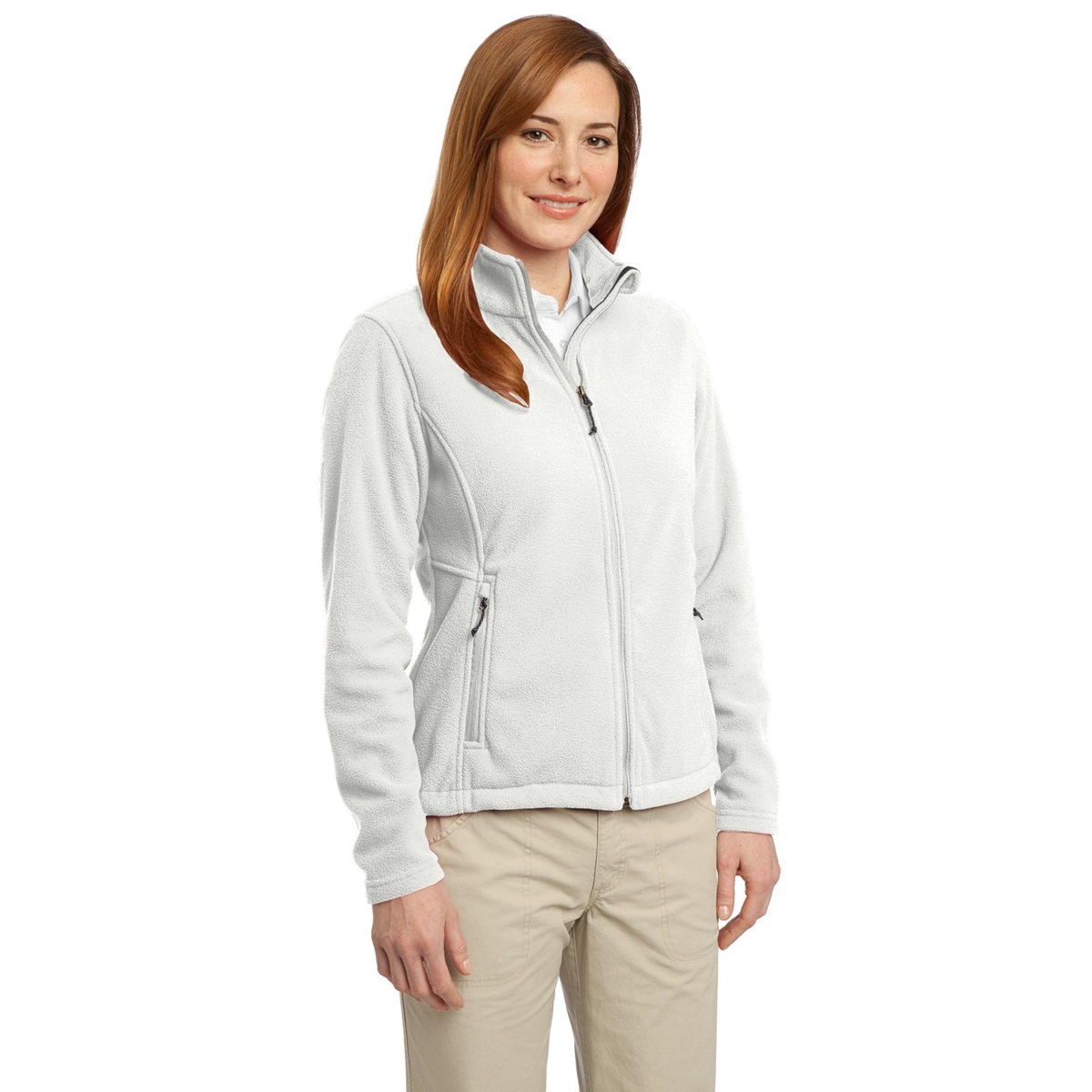 Port Authority L217 Ladies Value Fleece Jacket - Winter White ...