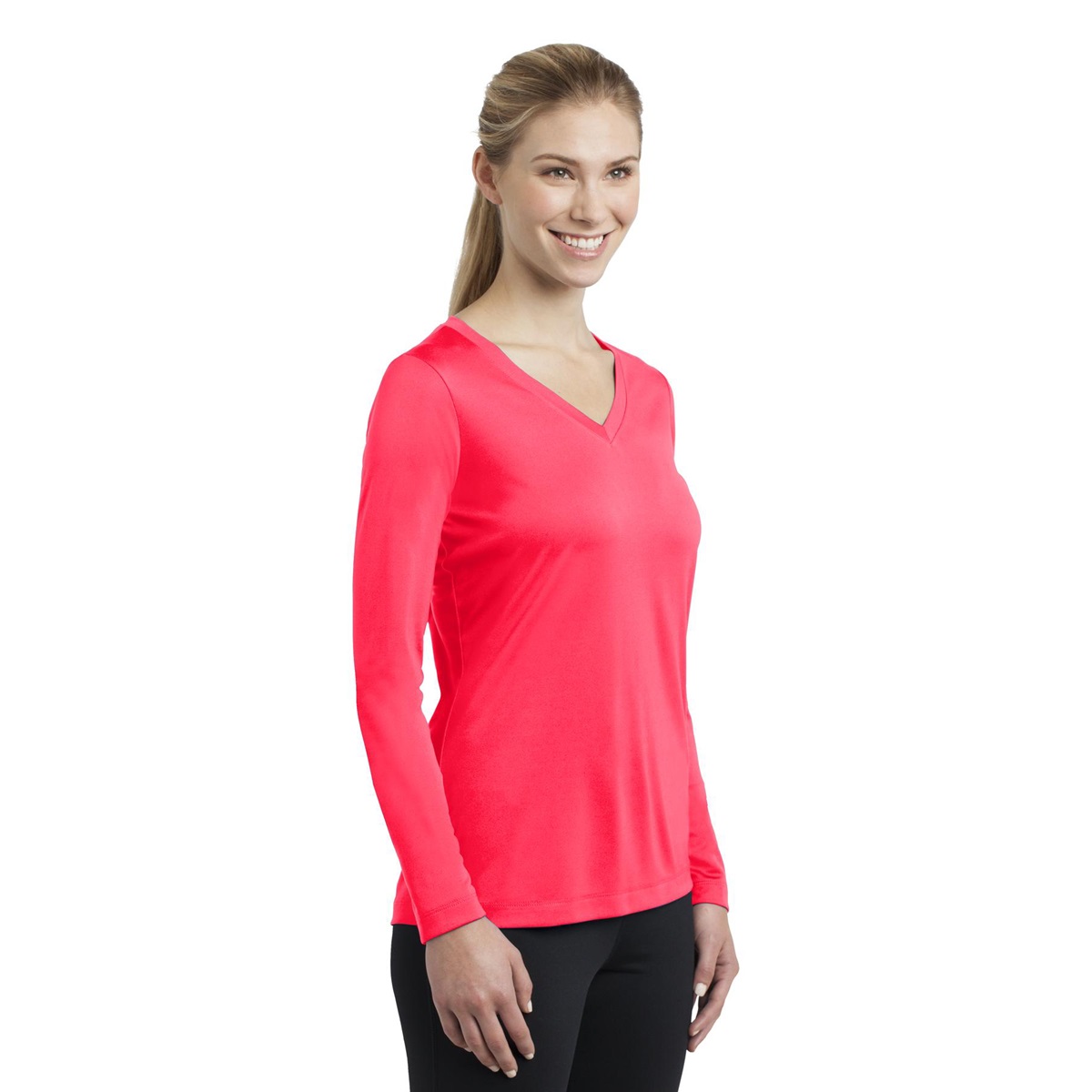 hot coral shirt