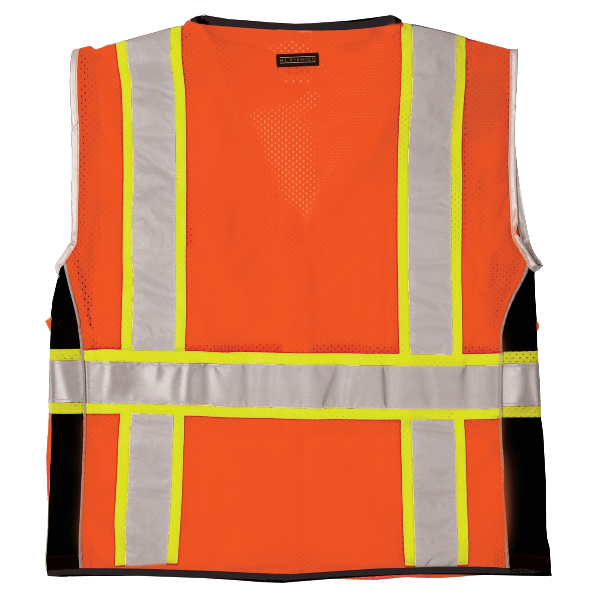 ML Kishigo 1514 Black Series Heavy Duty Safety Vest - Orange ...