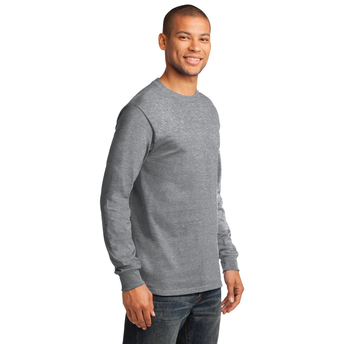 Port & Company PC61LST Tall Long Sleeve Essential T-Shirt - Athletic ...