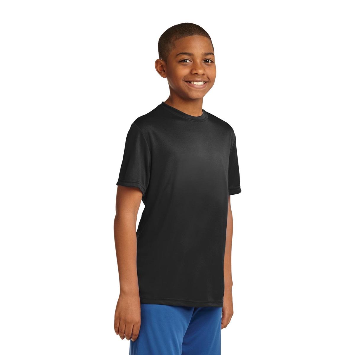 Sport-Tek YST350 Youth Competitor Tee - Black | FullSource.com