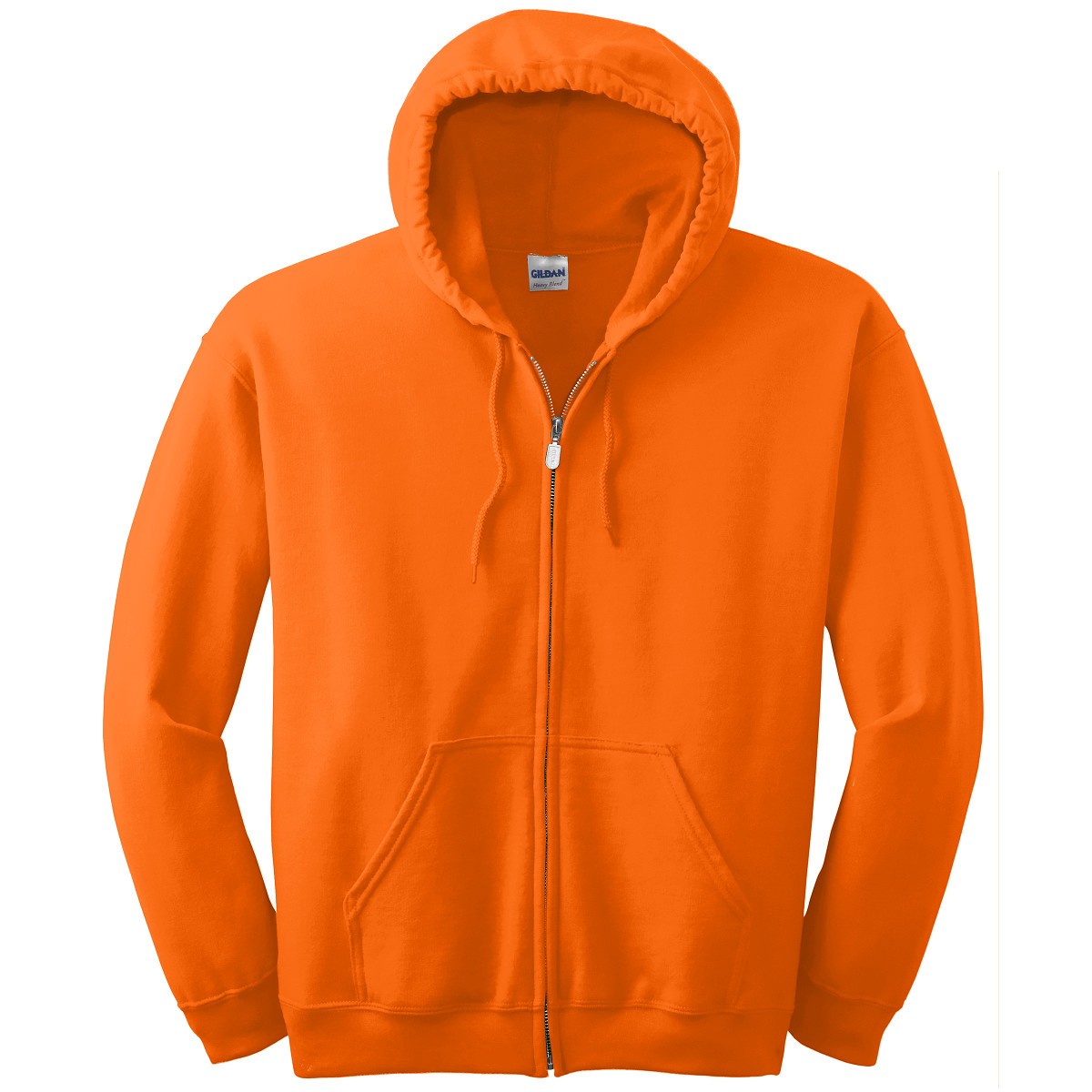 Gildan 18600 Heavy Blend Full-Zip Hooded Sweatshirt - S. Orange ...