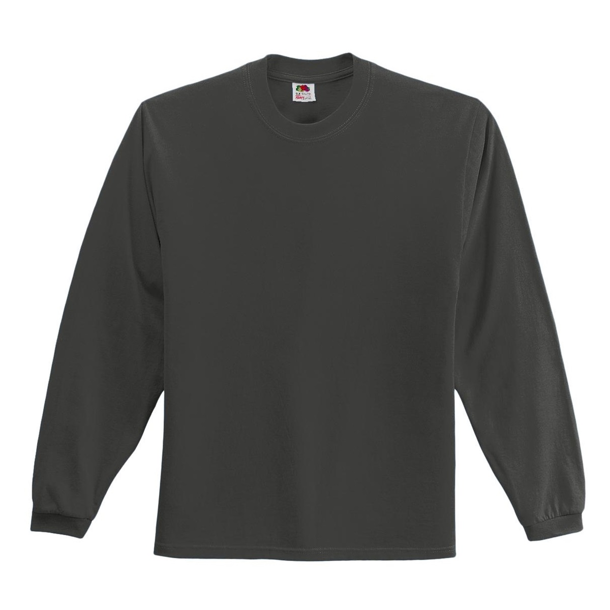 Fruit of the Loom 4930 Heavy Cotton HD Long Sleeve T-Shirt - Charcoal ...