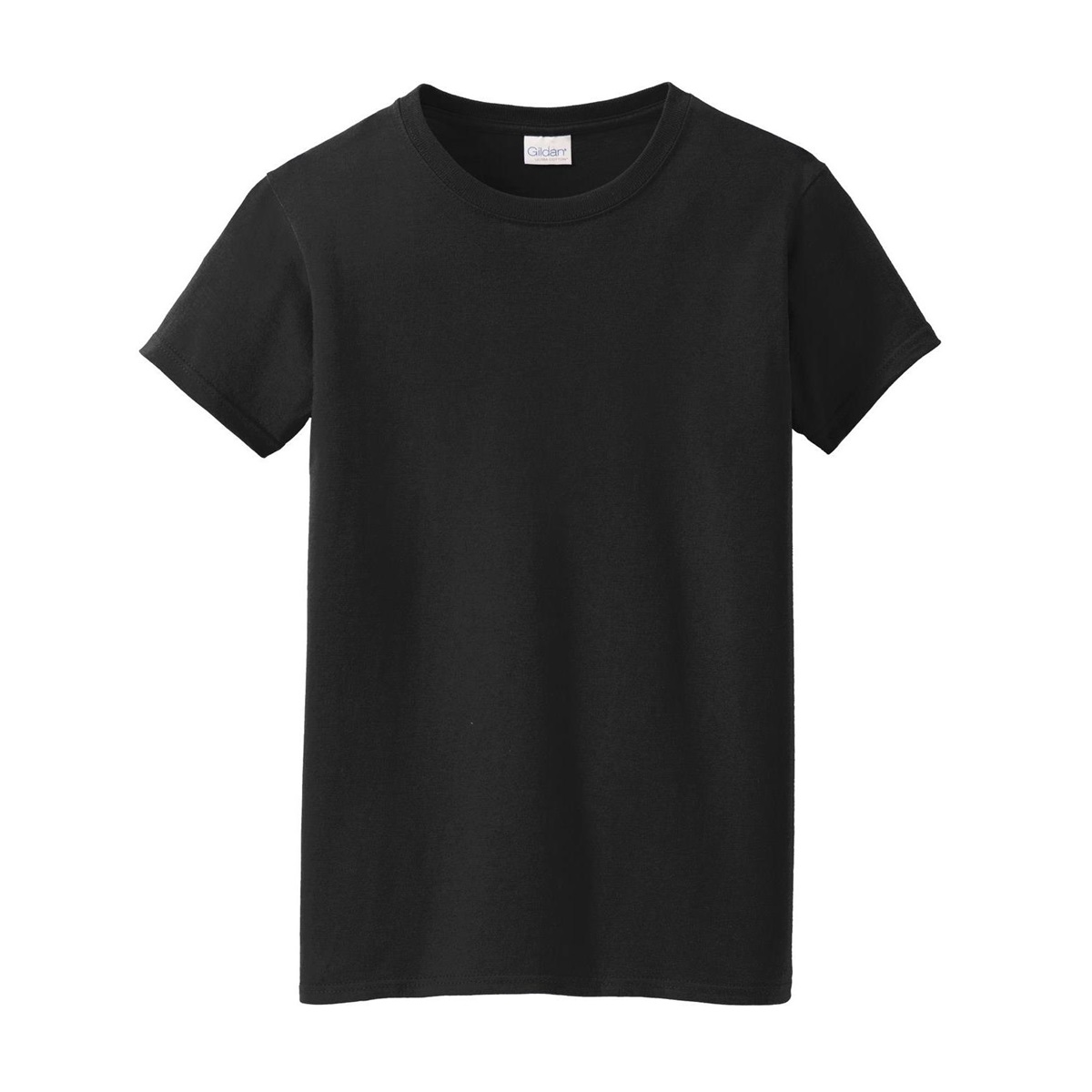 Gildan 5000L Ladies Heavy Cotton T-Shirt - Black | FullSource.com