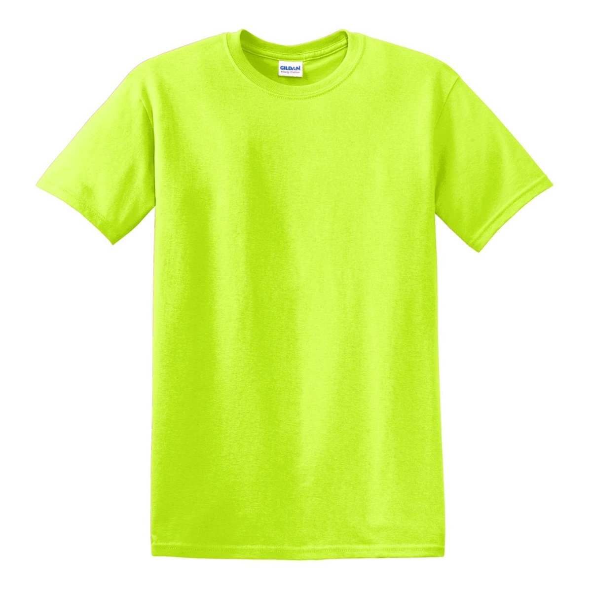 Gildan 5000 Heavy Cotton T-Shirt - Safety Green | FullSource.com