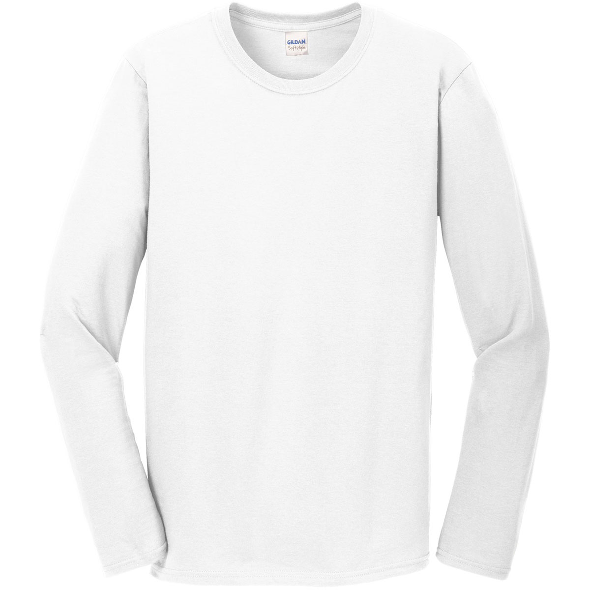 Gildan 64400 Softstyle Long Sleeve T-Shirt - White | FullSource.com