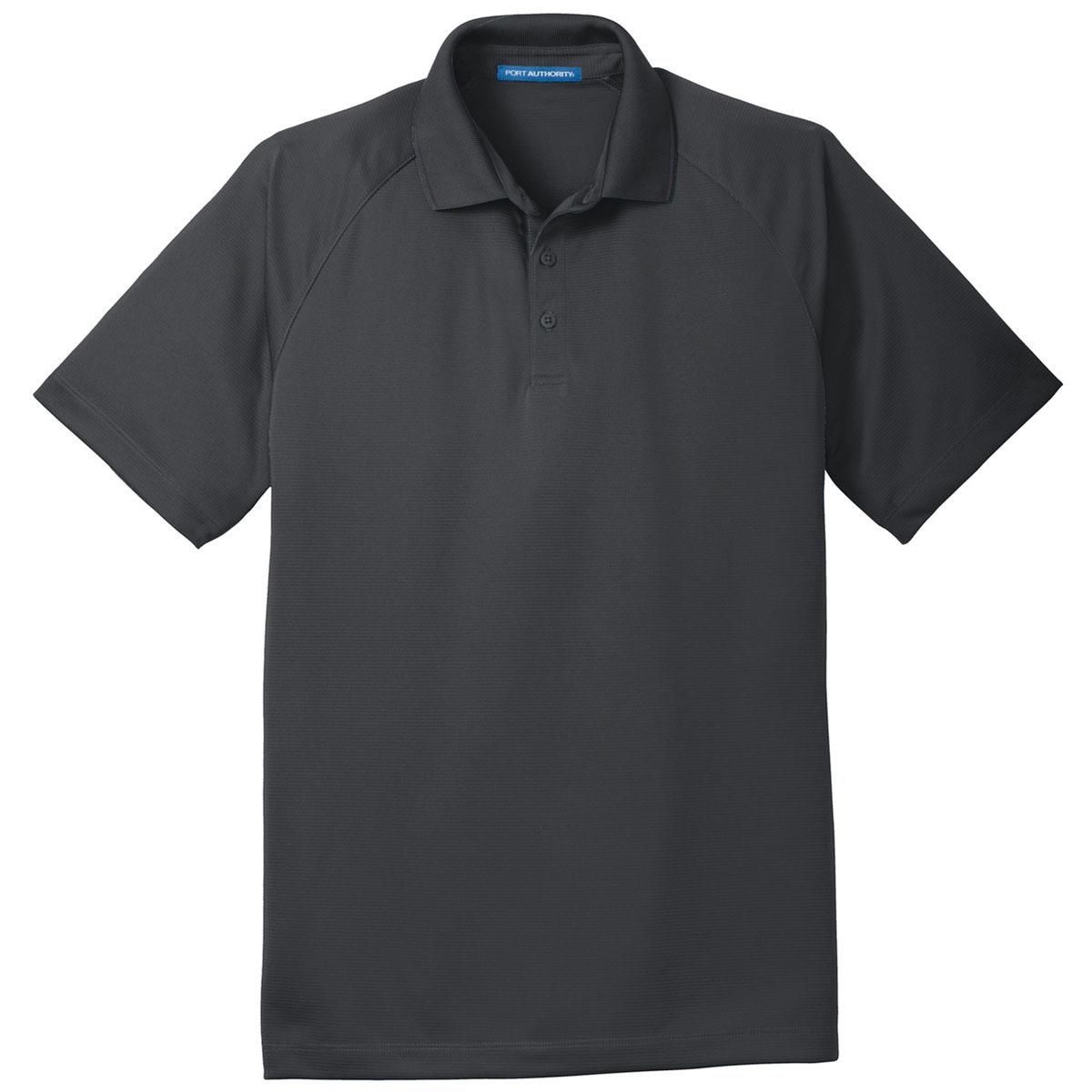 Port Authority K575 Crossover Raglan Polo - Battleship Grey ...