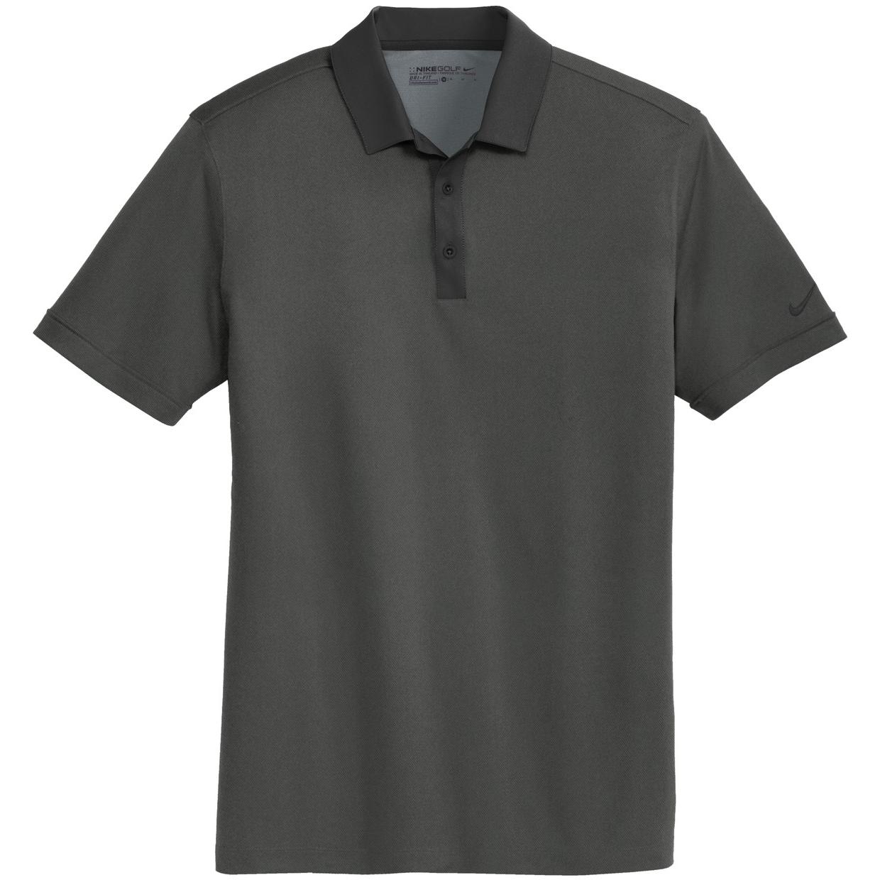 Nike Golf 779798 Dri-FIT Heather Pique Modern Fit Polo - Black Heather | FullSource.com