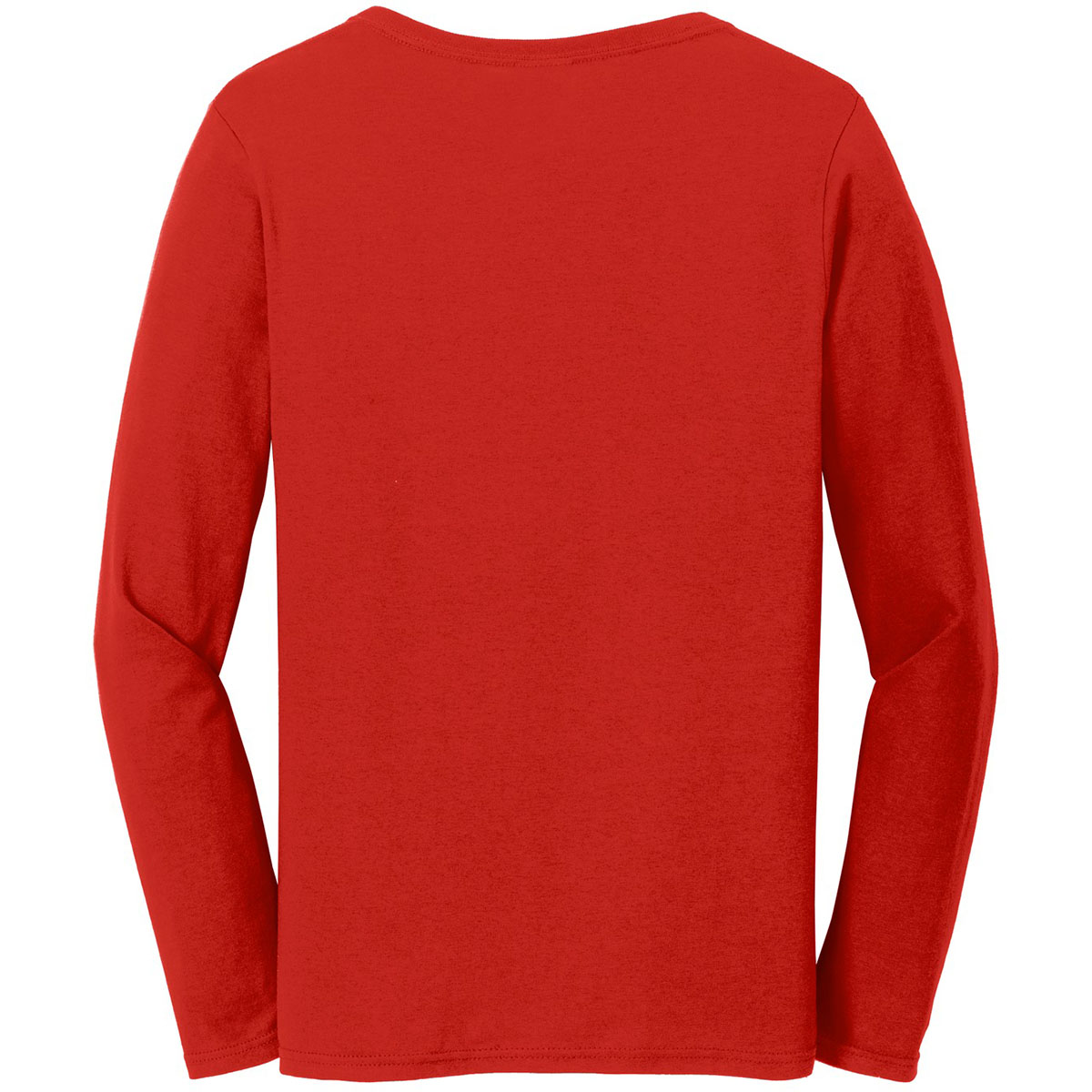 Gildan 5400L Ladies Heavy Cotton Long Sleeve T-Shirt - Red | FullSource.com