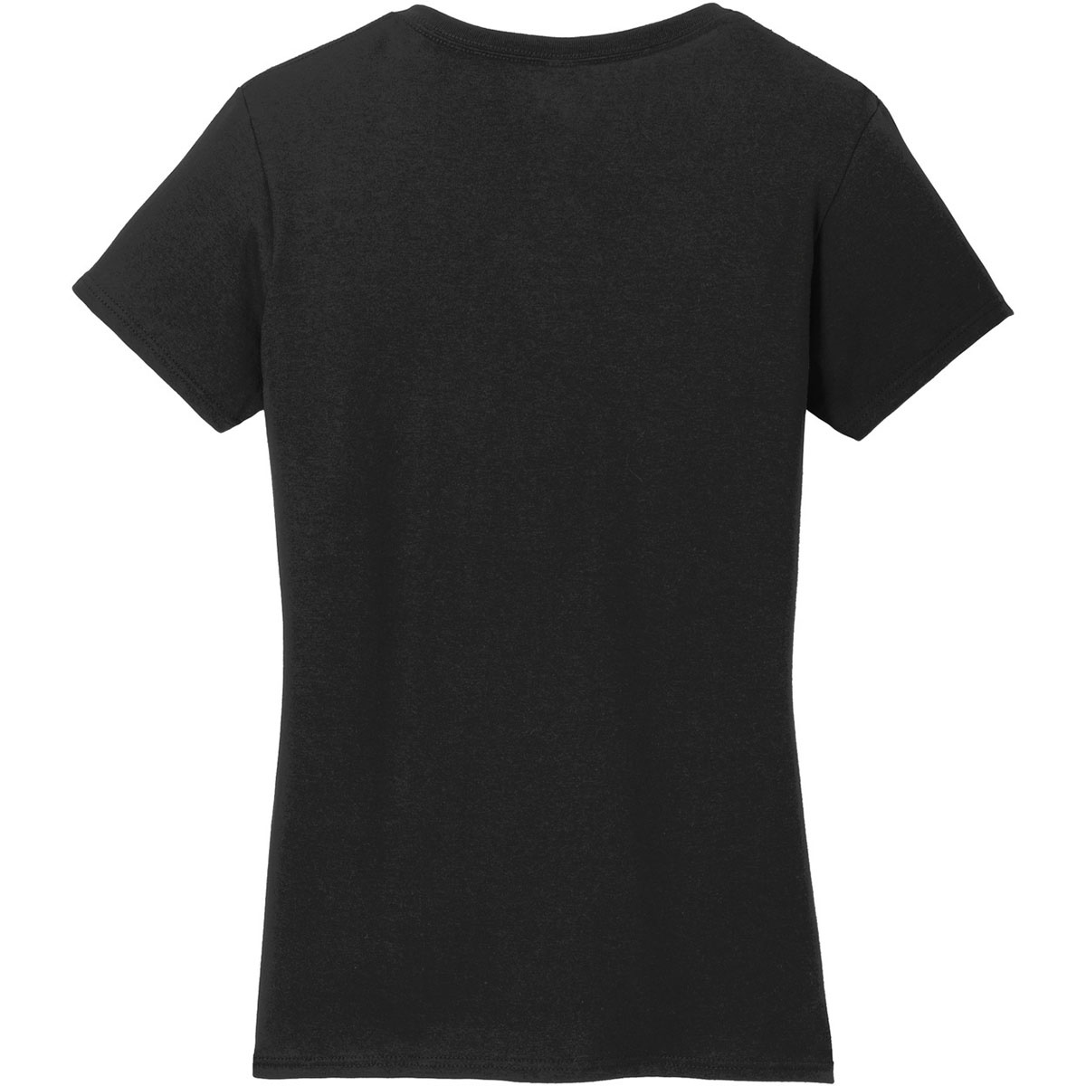 Gildan 5V00L Ladies Heavy Cotton V-Neck T-Shirt - Black | FullSource.com