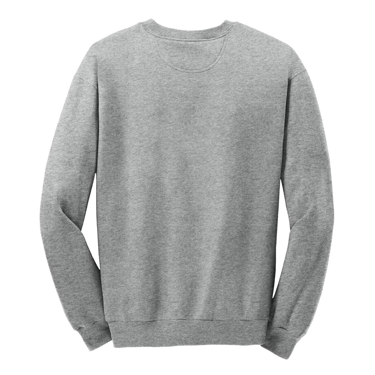 Men's Plain Crew Sweatshirt, Heather Grey