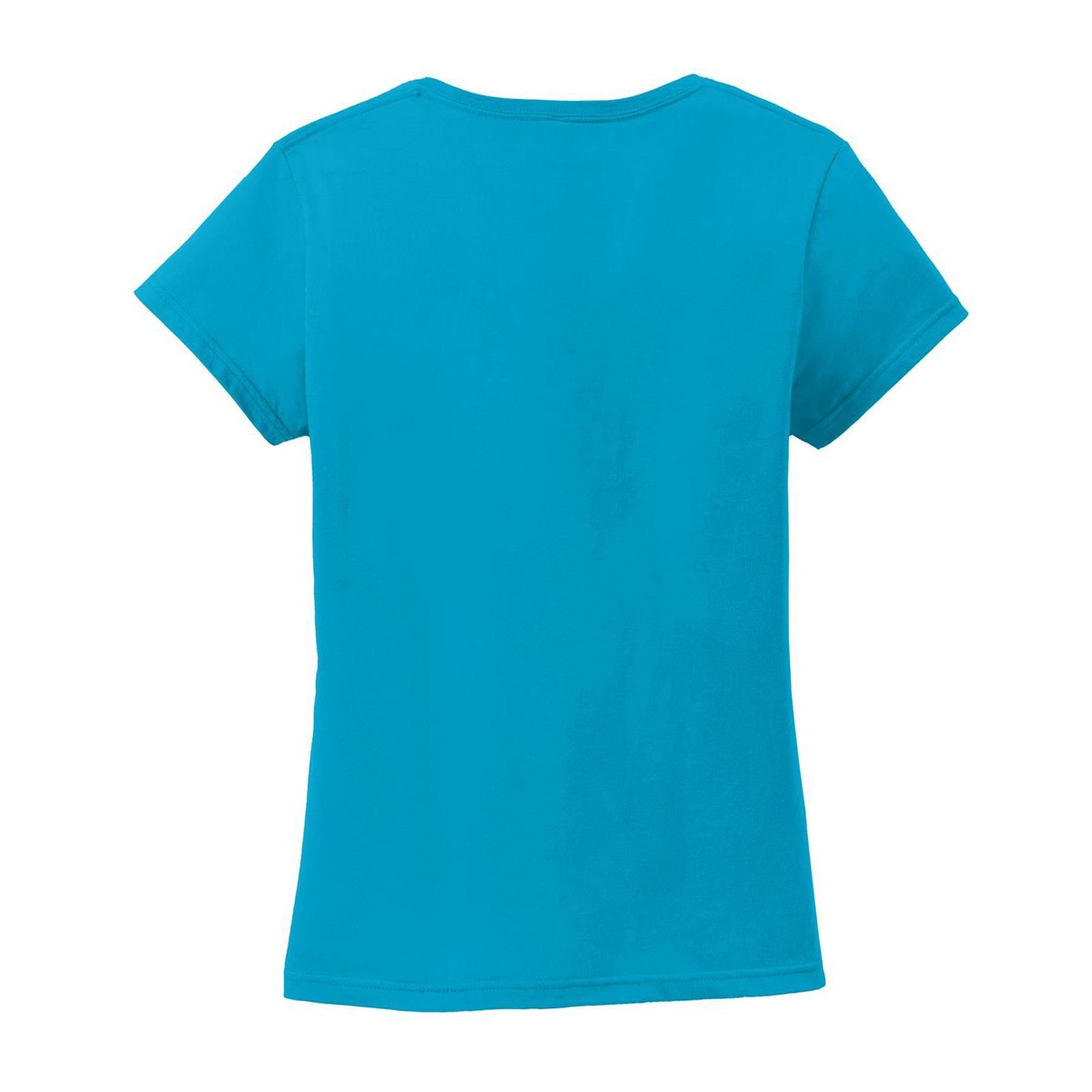 Anvil 88VL Ladies 100% Ring Spun Cotton V-Neck T-Shirt - Caribbean Blue ...
