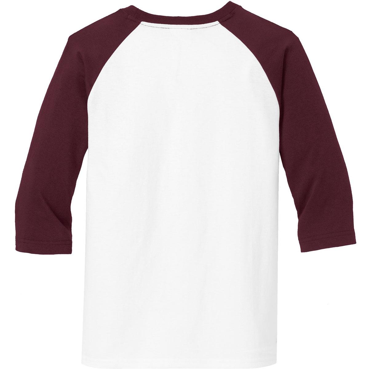 Por   t & Company PC55YRS 3/4-Sleeve Raglan T-Shirt - White