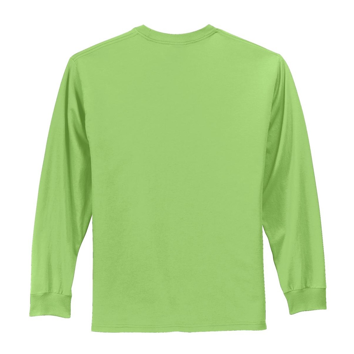 Port & Company PC61LS Long Sleeve Essential T-Shirt - Lime | FullSource.com